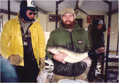Big female walleye during egg collections