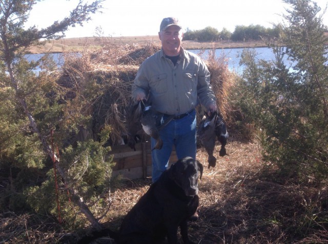 Duck hunting with good friend and Commissioner Dr. Mark Pinkerton