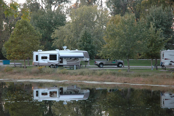 Campsite at Louisville Lakes.
