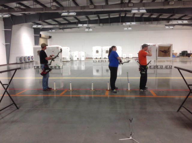 Archers take aim on the new indoor archery range