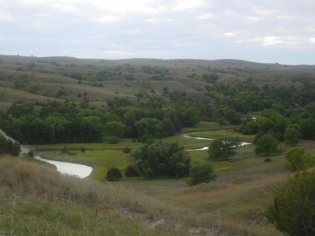 View of Middle Loup River Valley from Highway 97 near Mullen, NE.