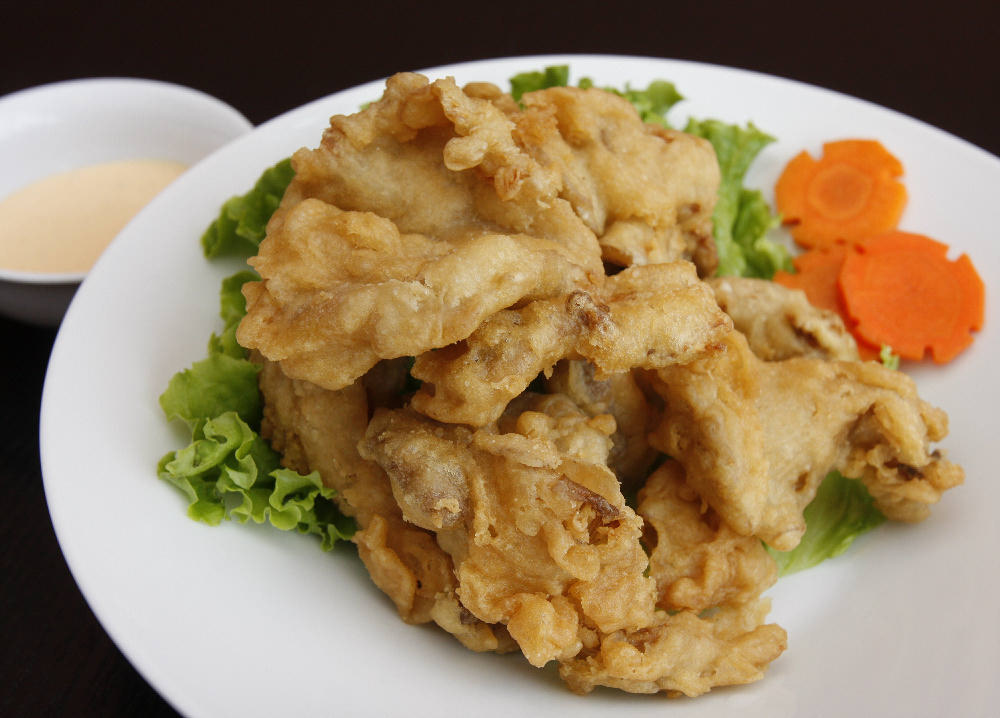 Fried oyster mushrooms. Photo by Greg Wagner/Nebraska Game and Parks Commission.