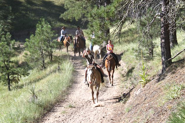 Horseback trail rides at Fort Robinson State Park near Crawford, NE. Photo by Mike Freel of Omaha, NE.