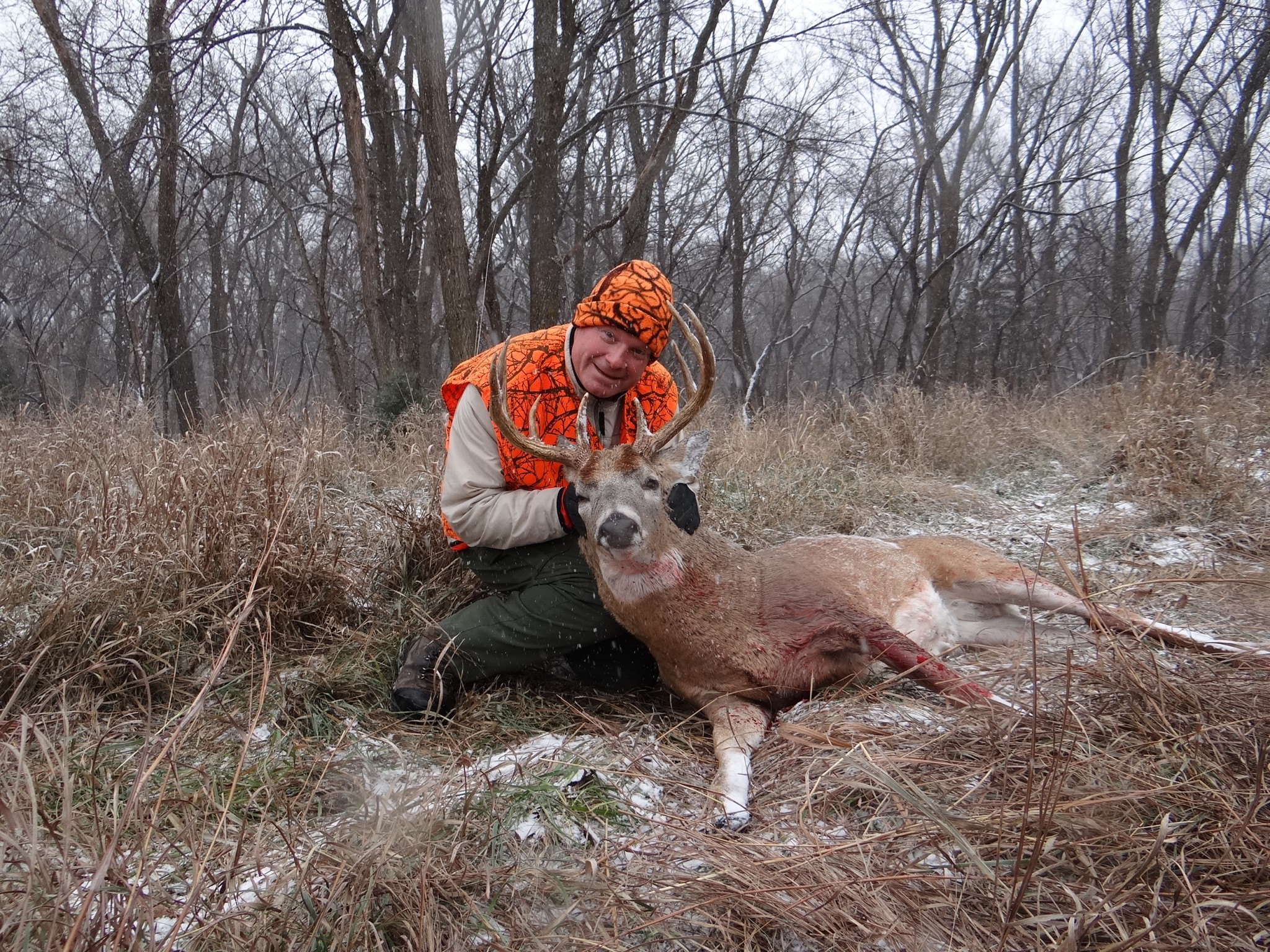 My 2014 Nebraska Firearm Deer Hunting Season white-tailed buck harvested on the farm.