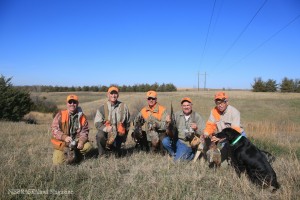 The morning of hunting was a huge success with six pheasants and five quail in the bag. 
