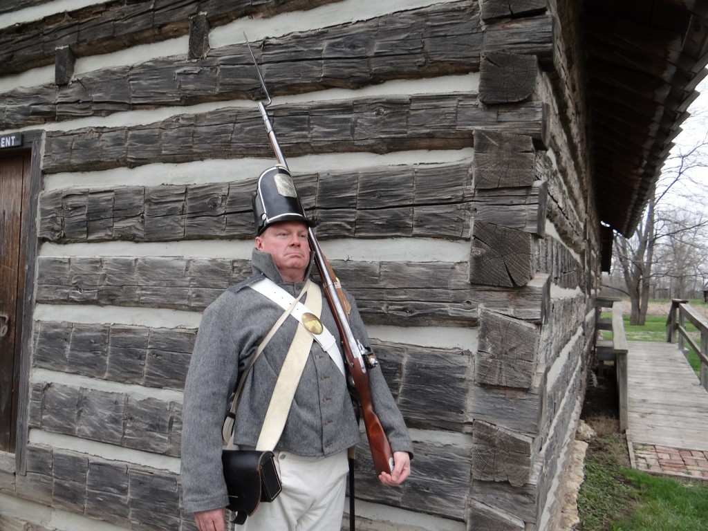 A Private in the U.S. Army's 6th Infantry at Fort Atkinson (State Historical Park/Living History).