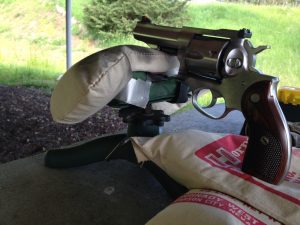 45 Colt at the Range - practice is key to handgun hunting