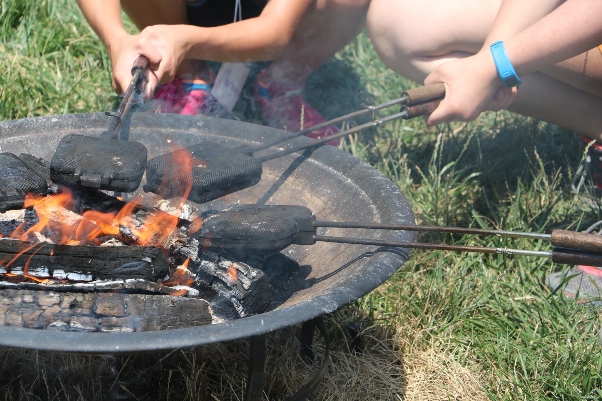 Campfire Cooking with Pie Irons