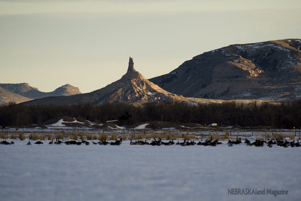 Chimney Rock and goose pit
