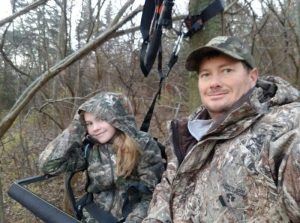 Leigh Hellbusch and his daughter, Kaylee, deer hunt on Thanksgiving morning 2020. Hellbusch was the winner of the Take 'em Hunting grand prize. | Courtesy photo