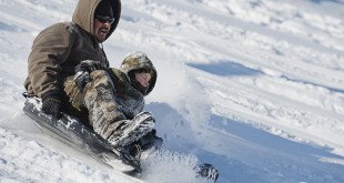Sledders at Chadron State Park