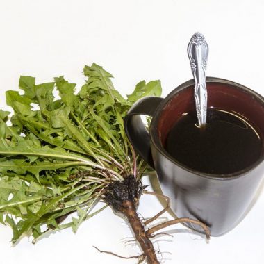 Dandelion root made into a coffee substitute.