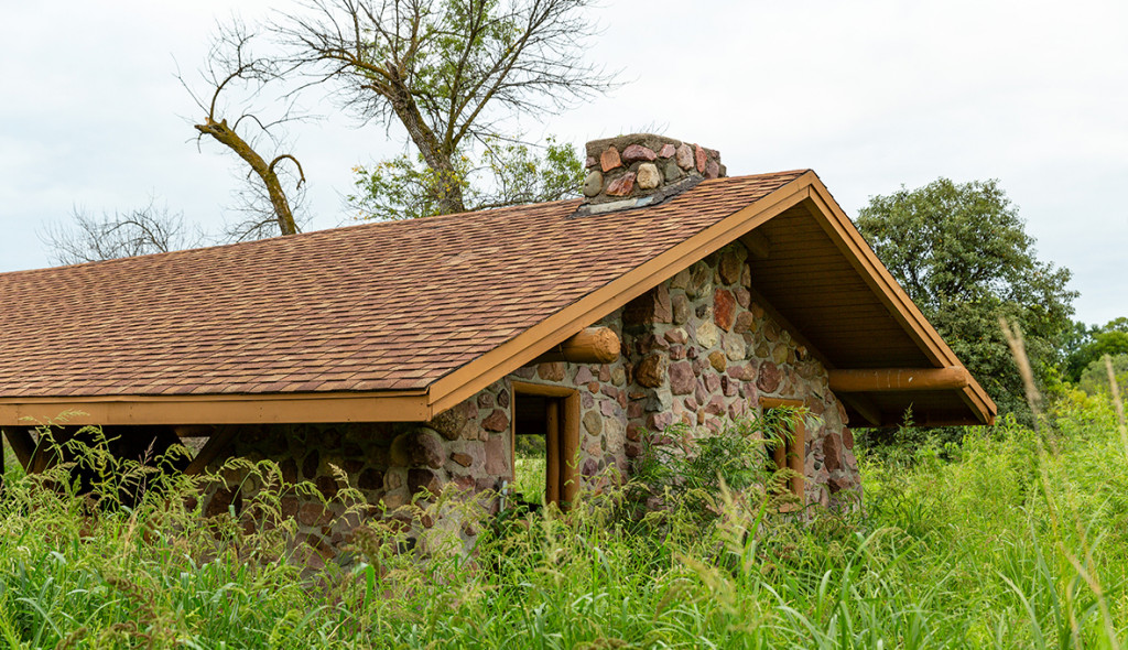 Dead Timber stone shelter after flooding.