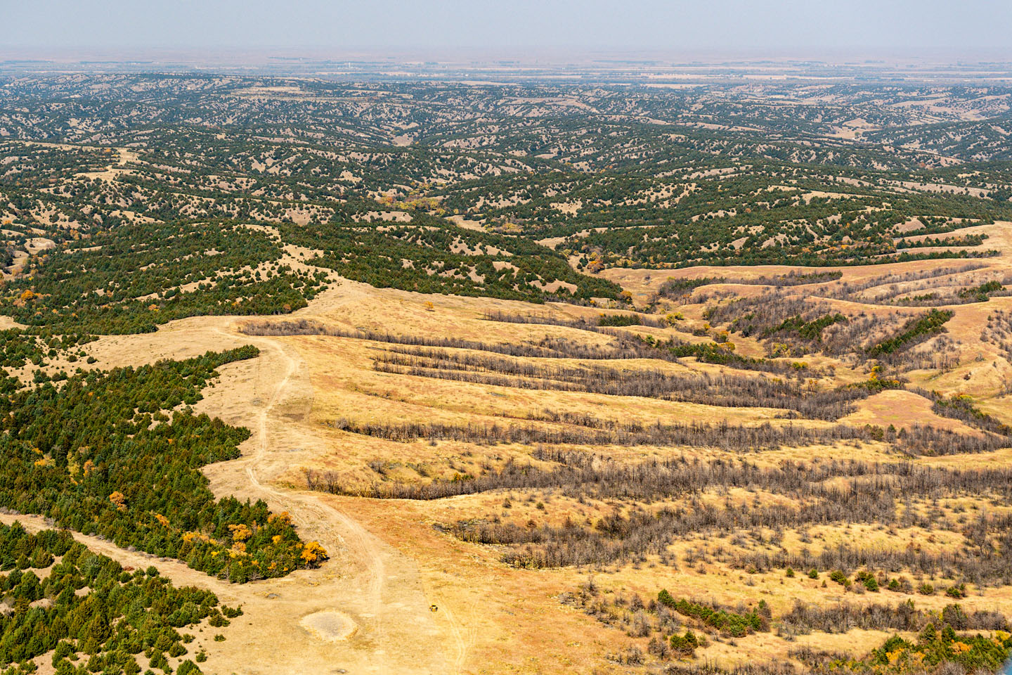 Loess canyons aerial