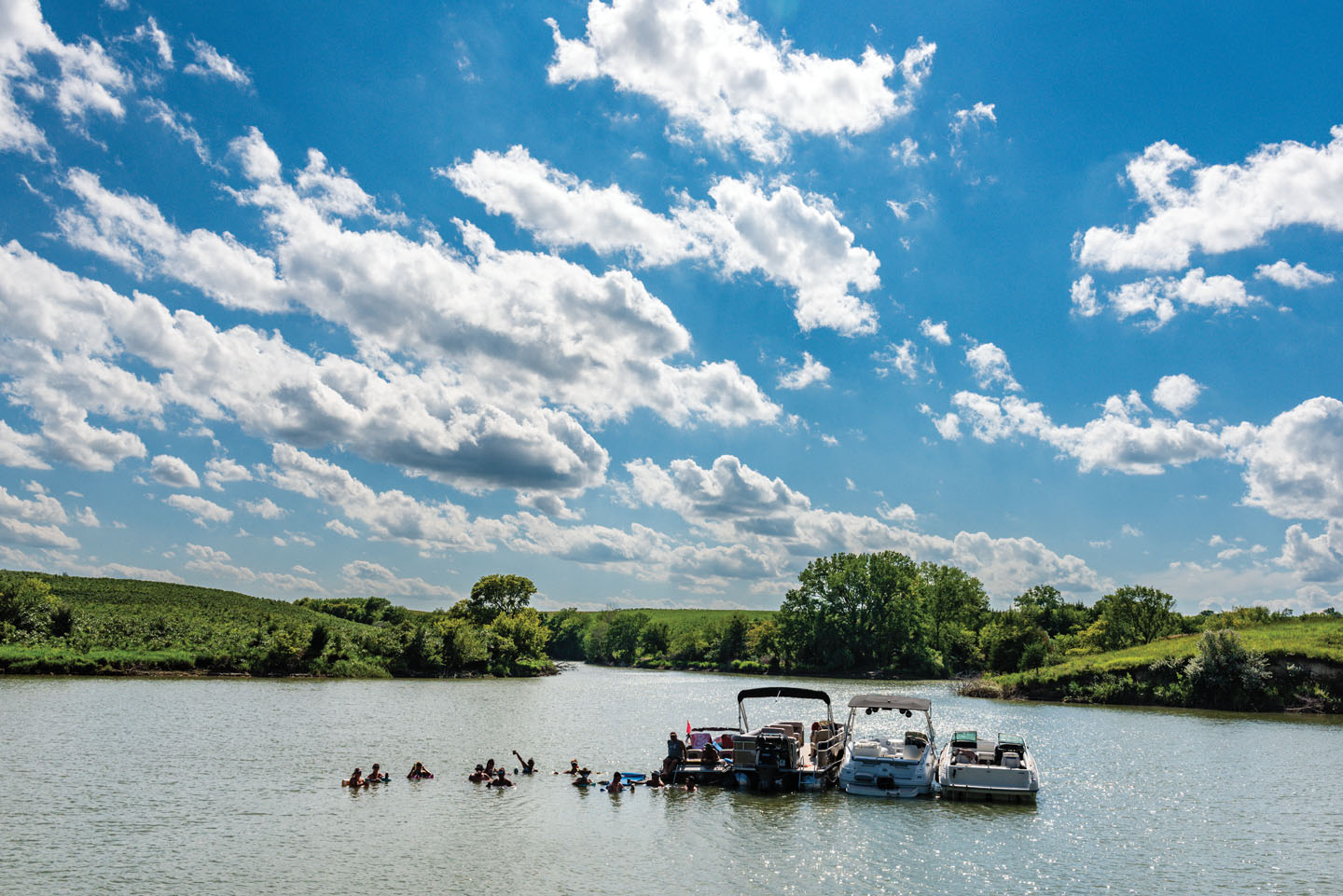 Boating on Sherman Reservoir