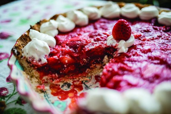 homemade strawberry pie