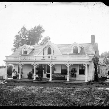 The Morton's house in 1874.