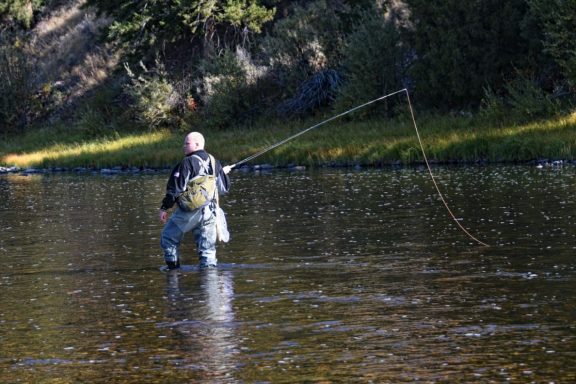 David Landon flyfishing in Montana