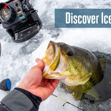 largemouth bass through the ice