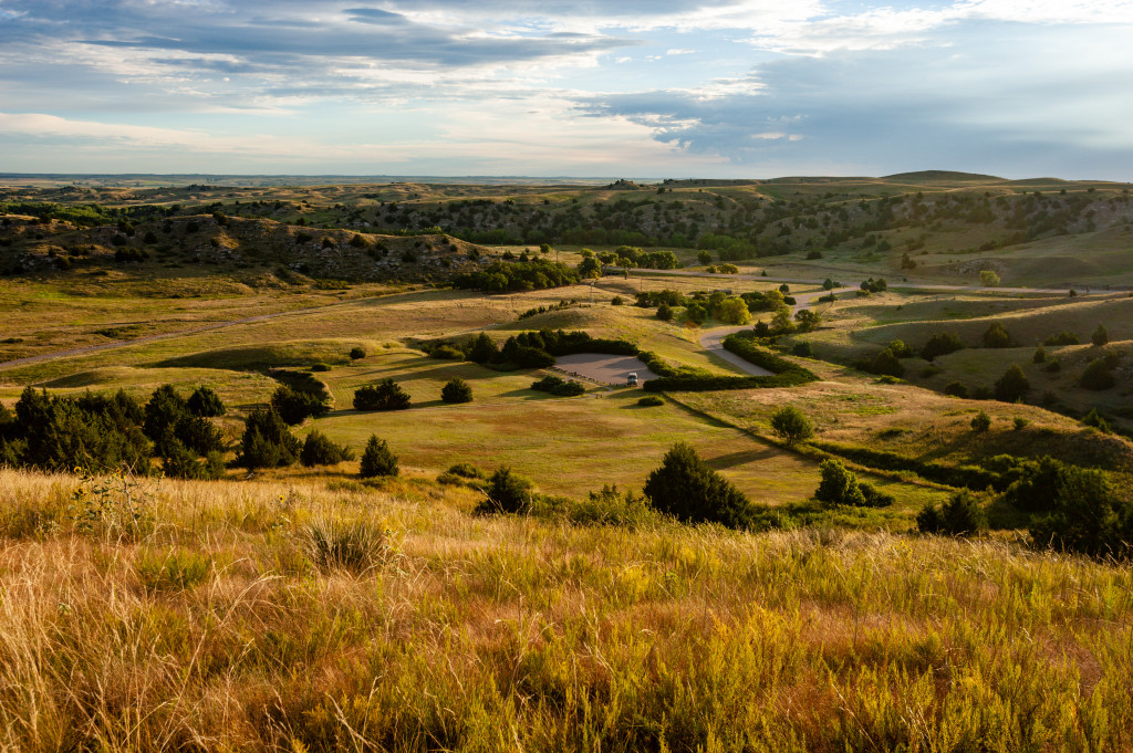 Landscape from Windlass Hill at Ash Hollow.