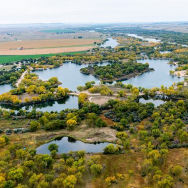 Aerial view of Bridgeport State Recreation Area