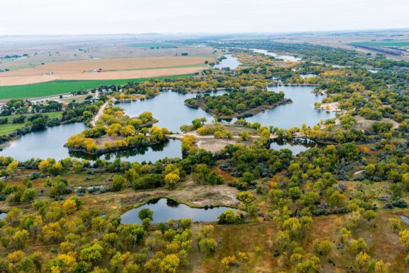 Aerial view of Bridgeport State Recreation Area