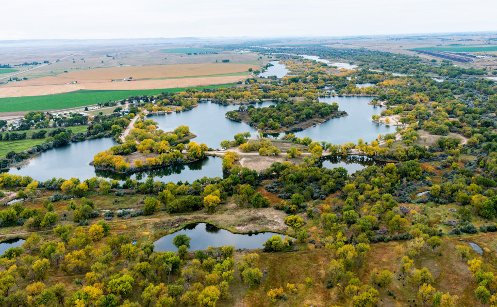 Aerial view of Bridgeport State Recreation Area