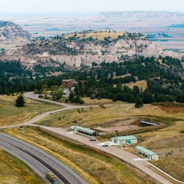 Aerial view of Wildcat Hills SRA