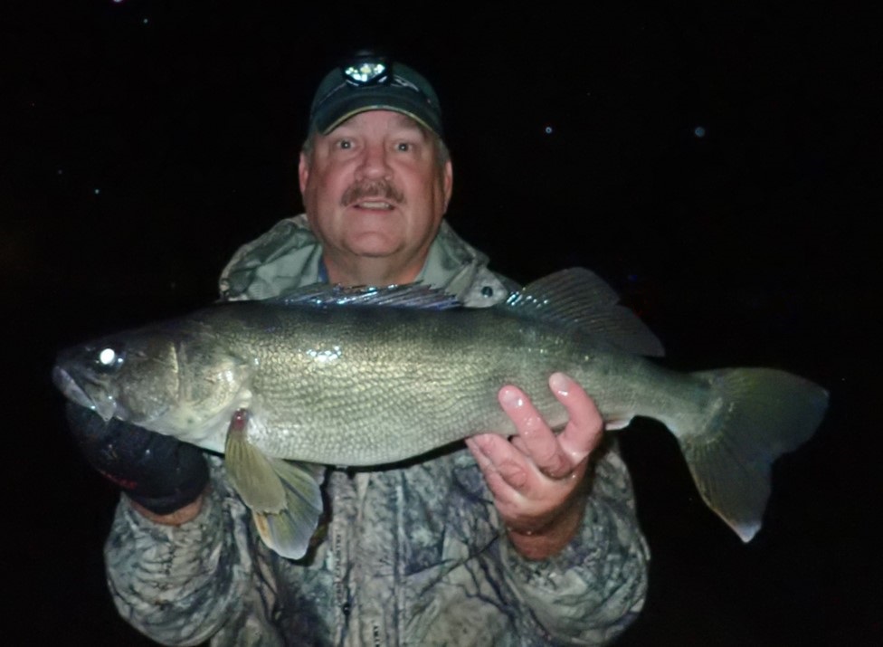 Daryl Bauer with walleye.