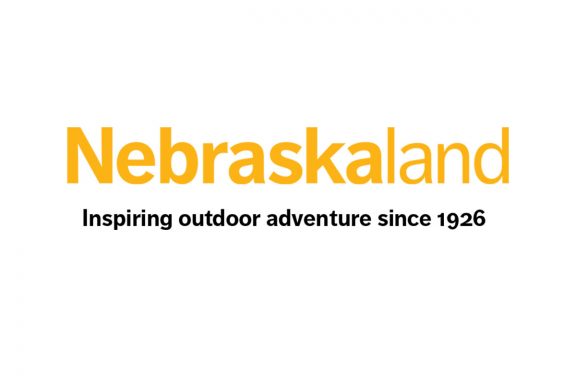 Nebraskaland Magazine logo with tagline, "Inspiring outdoor adventure since 1926"