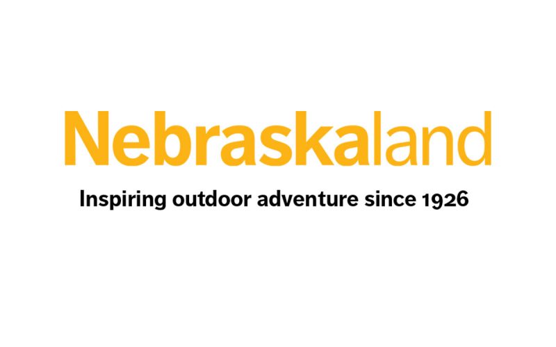 Nebraskaland Magazine logo with tagline, "Inspiring outdoor adventure since 1926"