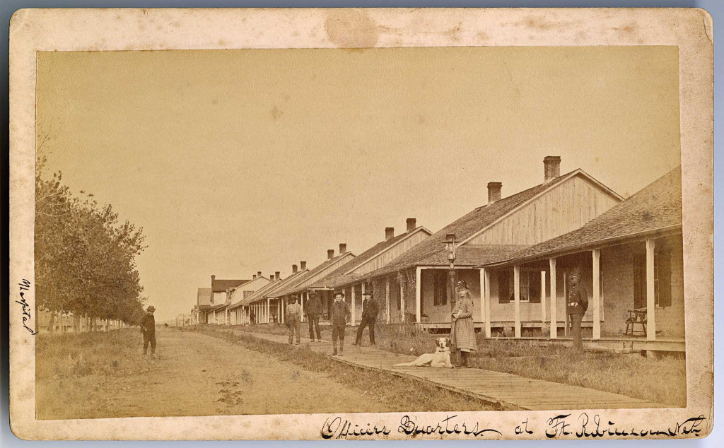 The 1874 officers’ barracks on Fort Robinson’s old parade ground.