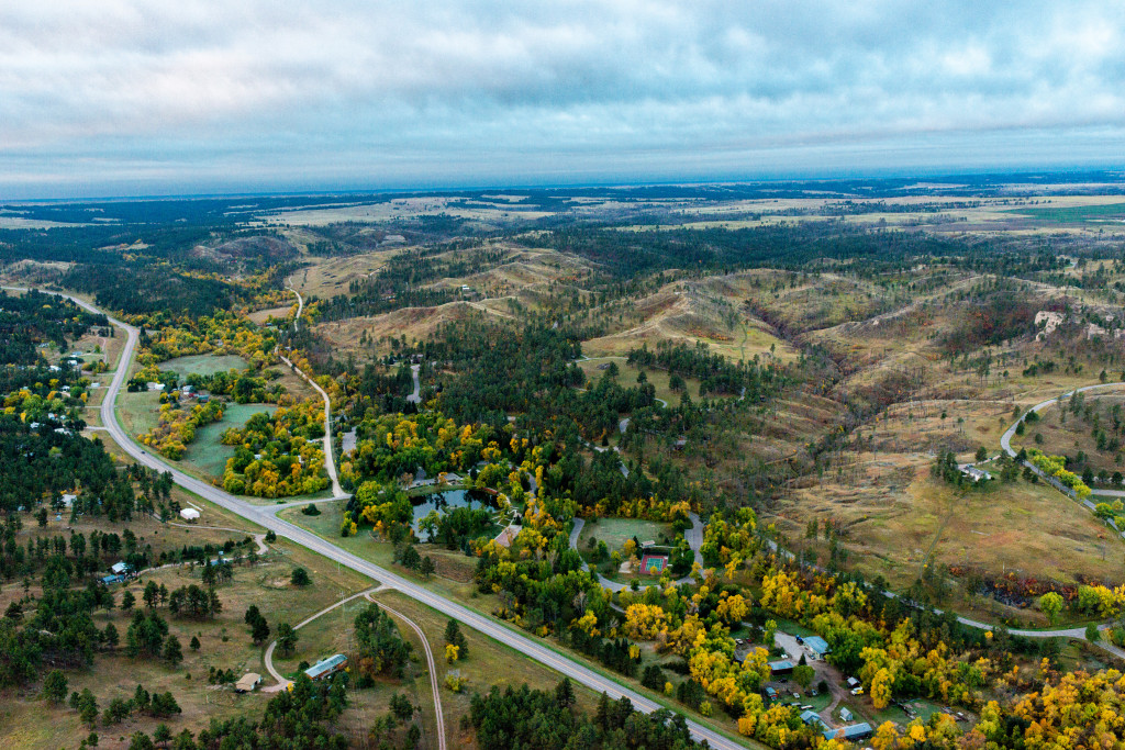 Aerial photo of the U.S. Highway 385 corridor.