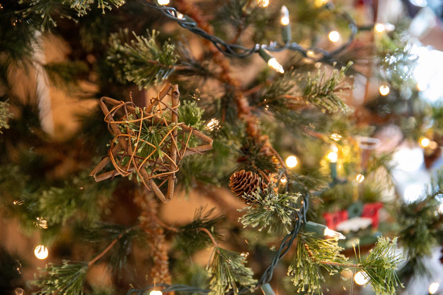 Christmas tree decorations.

