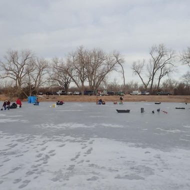 Anglers on the ice.