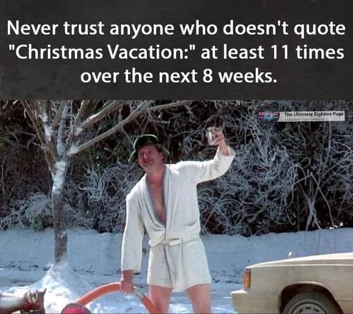 Meme from Christmas Vacation movie.