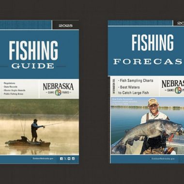 Covers of 2025 Nebraska Fishing Guide and Fishing Forecast