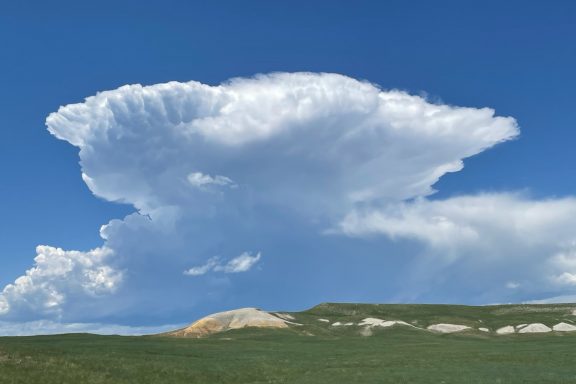 Cumulonimbus anvil cloud.