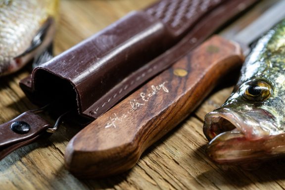 A wooden-handled fillet knife marketed by legendary outdoorsman Harold Ensley in the 1980s still serves to process countless bluegills, crappies and other panfish.