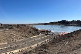Boat ramp under construction.