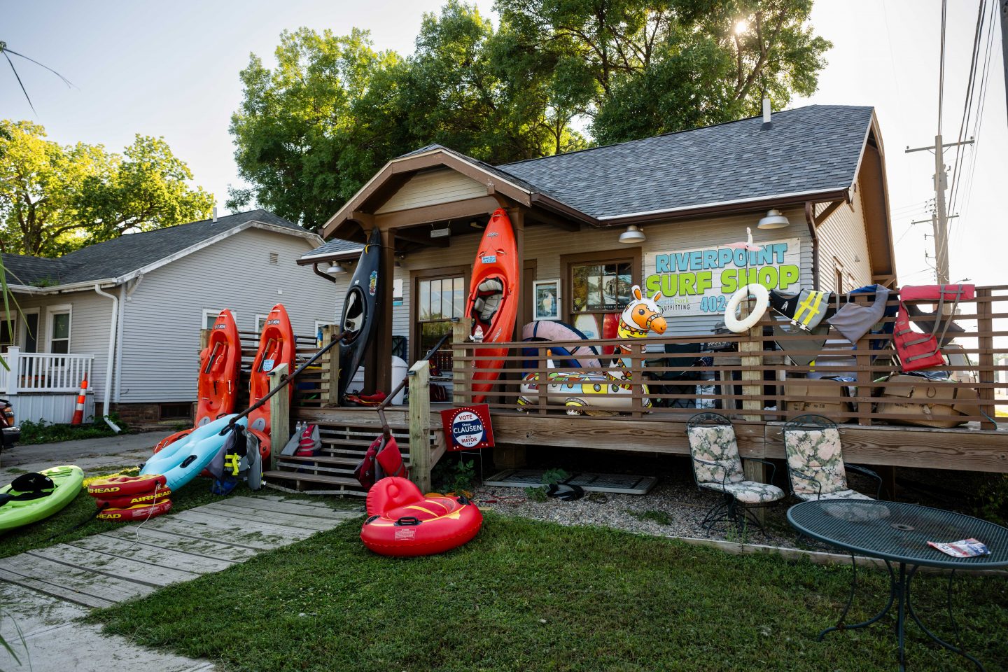 North Fork Outfitting operates the Riverpoint Surf Shop steps from the whitewater park.