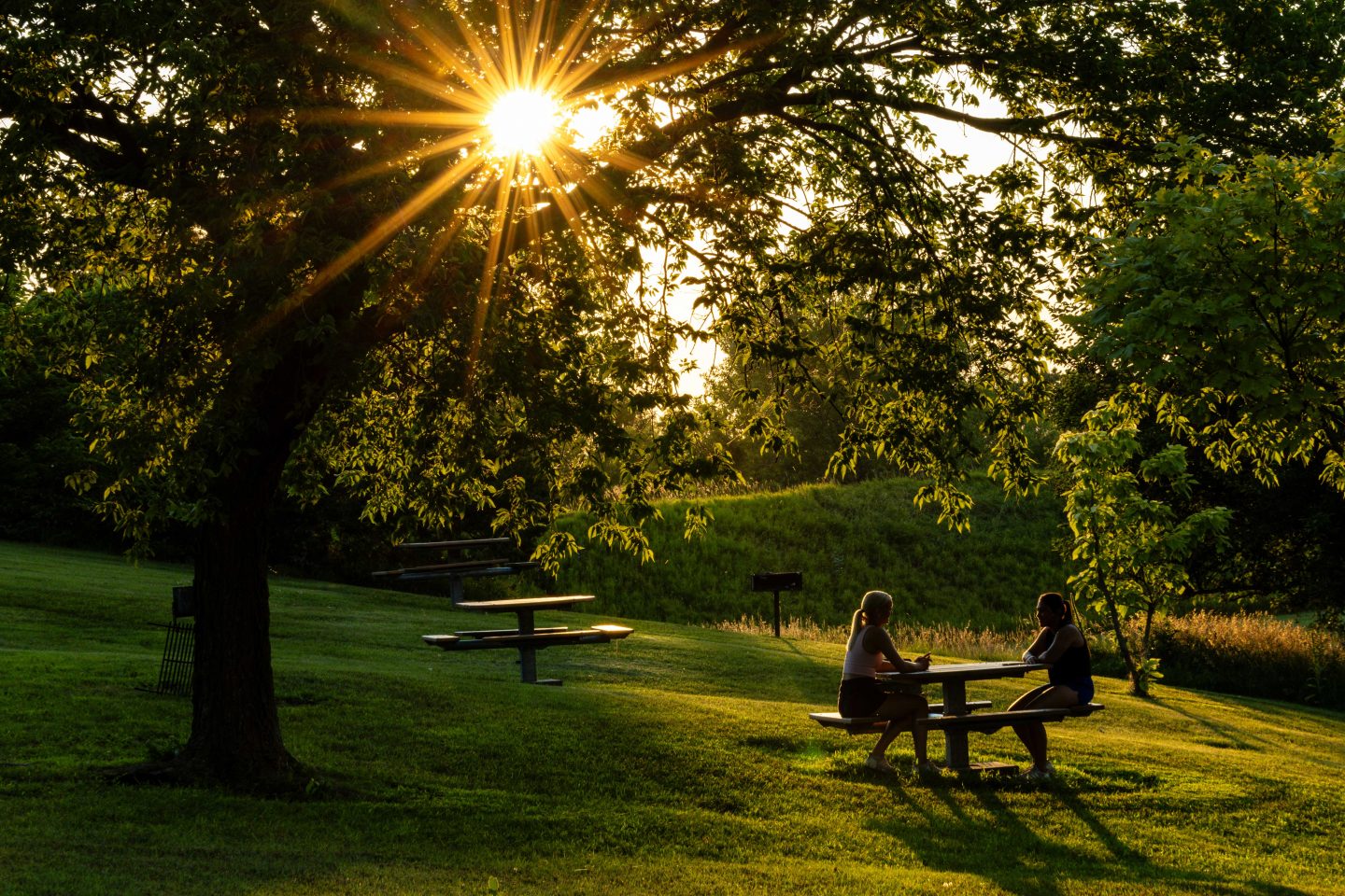 With 90 picnic tables on-site, there is always a place to have a picnic or chat at Rockford Lake SRA in Gage County.