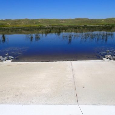 New boat ramp at Avocet WMA. Photo by Daryl Bauer, Nebraska Game & Parks Commission.