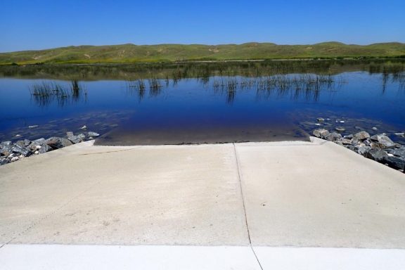 New boat ramp at Avocet WMA. Photo by Daryl Bauer, Nebraska Game & Parks Commission.