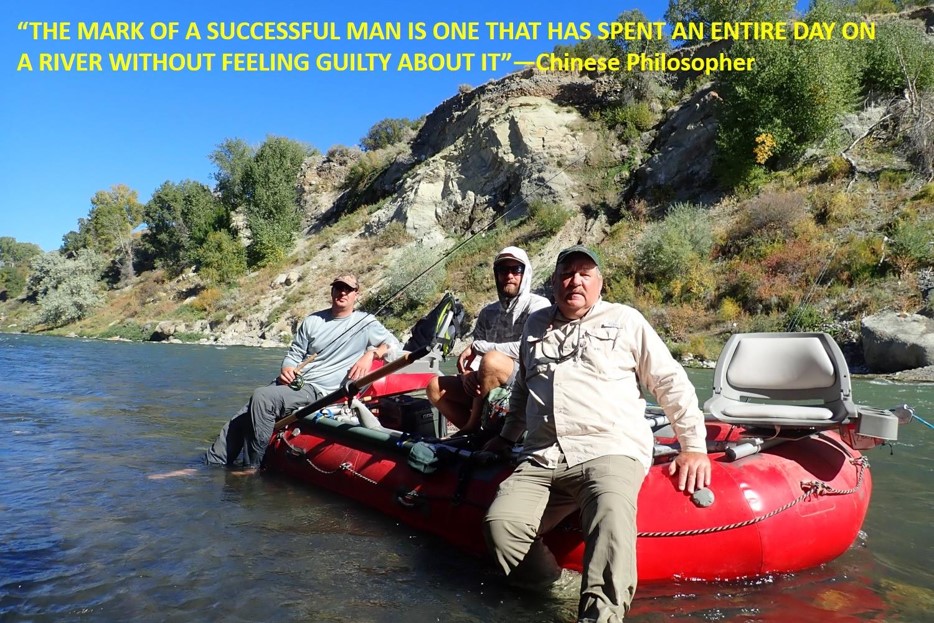 Anglers in a raft on a river. Photo by Daryl Bauer, Fisheries Outreach Program Manager.