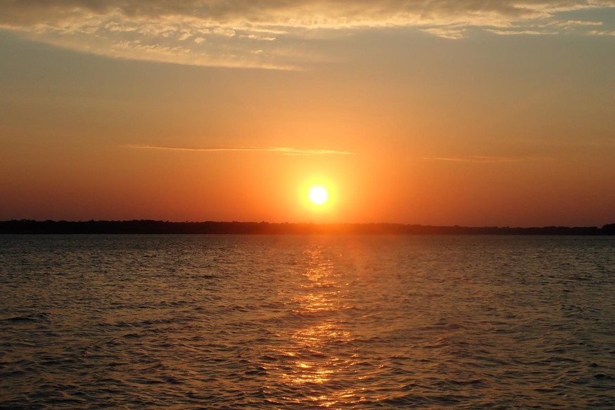 Sunset over a Nebraska reservoir. Photo by Daryl Bauer, Fisheries Outreach Program Manager.