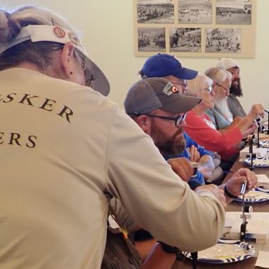 Fly-tying class. Photo by Daryl Bauer, Nebraska Game & Parks Commission.