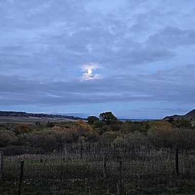 Moonrise over Soldier Creek Valley. Photo by Daryl Bauer, Nebraska Game & Parks Commission.