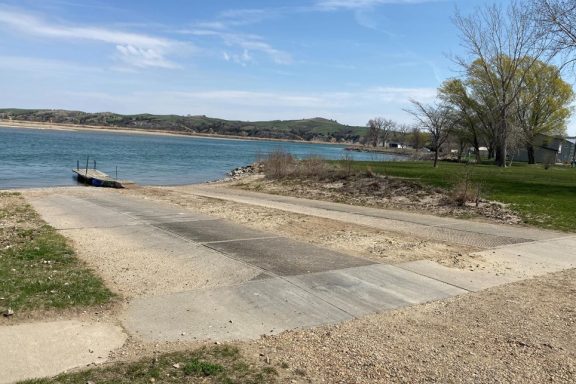 Boat ramp on Missouri River at Verdel, Nebraska. Photo by Nebraska Game & Parks Commission.
