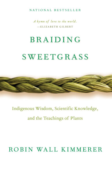 Braiding Sweetgrass book cover.